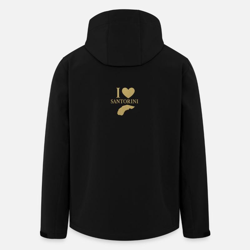 J’adore Santorin Gold - Veste softshell homme en polyester recyclé Stanley/Stella - noir