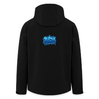 Graffiti BEN First name, ideal printable gift on t - Men’s Recycled Softshell Jacket by Stanley/Stella - black - Back - AI Model Male 185 light (185cm)