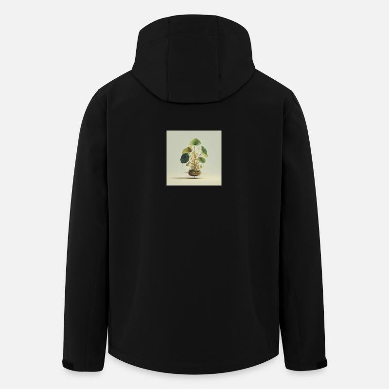 TechnoPlante : Nœuds d’Or - Veste softshell homme en polyester recyclé Stanley/Stella - noir
