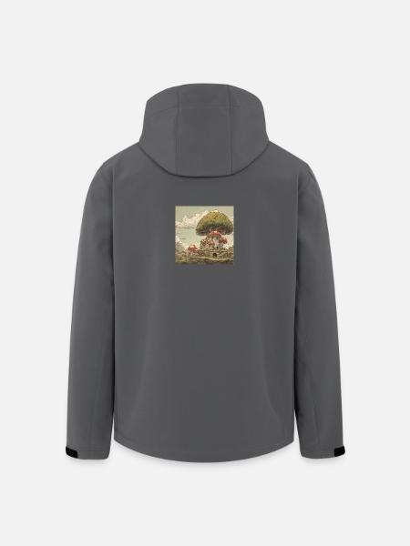 Mushroom kingdom - Men’s Recycled Softshell Jacket by Stanley/Stella - black