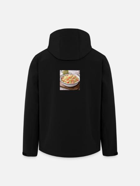 Creamy cabbage and tomato salad - Men’s Recycled Softshell Jacket by Stanley/Stella - black