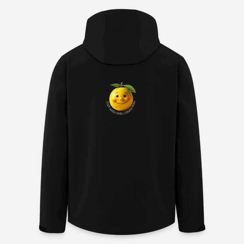 Zitrone mit süßem Lächeln - Recycelte Männer Softshell-Jacke von Stanley/Stella - Schwarz