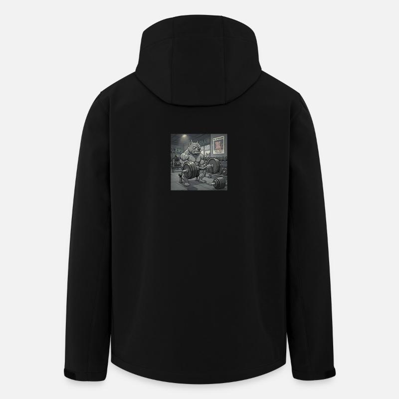 Pitbull-Gym - Recycelte Männer Softshell-Jacke von Stanley/Stella - Schwarz