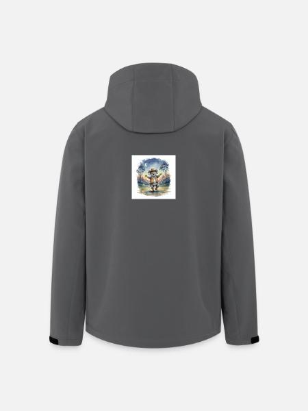 Mehni the cowboyKoala - Men’s Recycled Softshell Jacket by Stanley/Stella - black