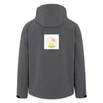 Freedom in the wind - Men’s Recycled Softshell Jacket by Stanley/Stella - anthracite - Back - AI Model Male 185 light (185cm)