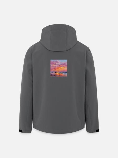 sunset - Men’s Recycled Softshell Jacket by Stanley/Stella - black