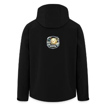 vers la Lune - Veste softshell homme en polyester recyclé Stanley/Stella - noir - Dos - AI Model Male 185 light (185cm)