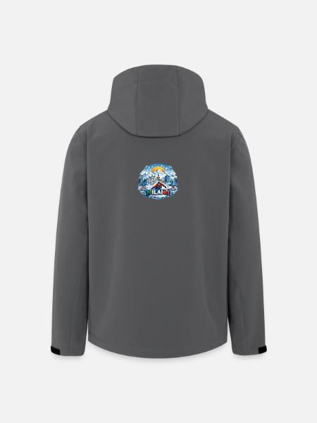 Mailänder Winterabenteuer im Schnee - Recycelte Männer Softshell-Jacke von Stanley/Stella - Schwarz