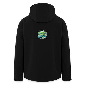 Weird Flex Okay Graffiti - Recycelte Männer Softshell-Jacke von Stanley/Stella - Schwarz - Hinten - AI Model Male 185 light (185cm)