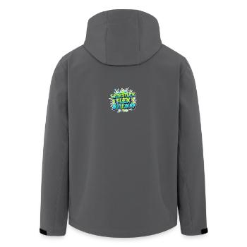 Weird Flex Okay Graffiti - Recycelte Männer Softshell-Jacke von Stanley/Stella - Anthrazit - Hinten - AI Model Male 185 light (185cm)