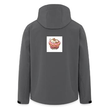 Donut Disturb – Cute Cat in Donut - Veste softshell homme en polyester recyclé Stanley/Stella - charbon - Dos - AI Model Male 185 light (185cm)