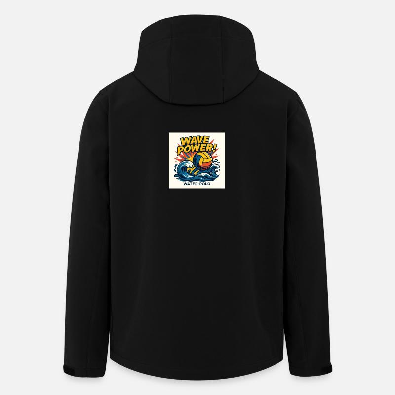 Power Water Polo Wave - Men’s Recycled Softshell Jacket by Stanley/Stella - black