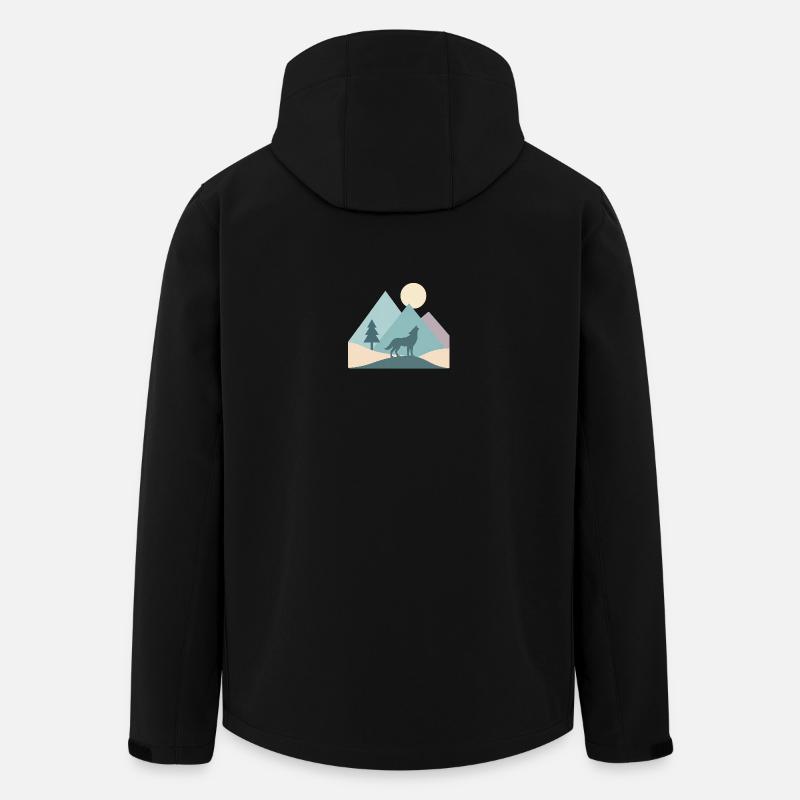 Wolf - Recycelte Männer Softshell-Jacke von Stanley/Stella - Schwarz
