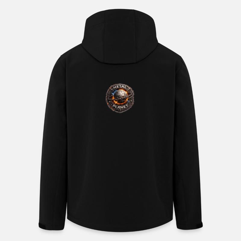Heavy Metal Planet - Recycelte Männer Softshell-Jacke von Stanley/Stella - Schwarz