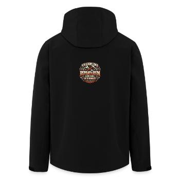 Ich kann das Reparieren, dann ist es kaputt - Recycelte Männer Softshell-Jacke von Stanley/Stella - Schwarz - Hinten - AI Model Male 185 light (185cm)
