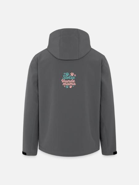 Stolze Hunde Mama - Hunde Liebe - Recycelte Männer Softshell-Jacke von Stanley/Stella - Schwarz