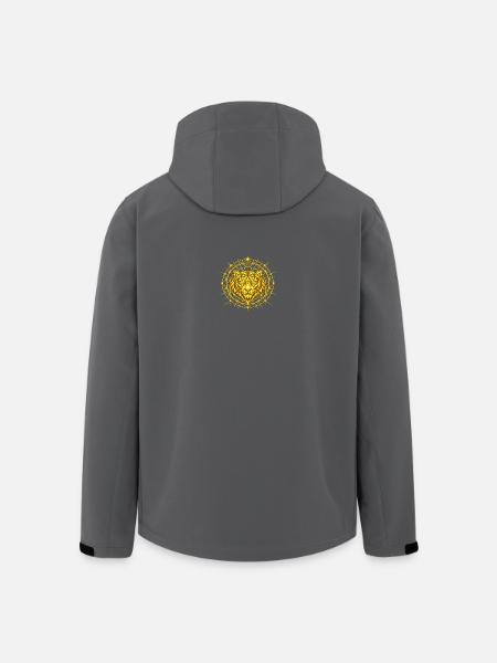 Tigre Totem Metatron Doré - Veste softshell homme en polyester recyclé Stanley/Stella - noir