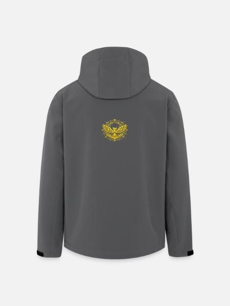 Phoenix Totem Metatron Doré - Veste softshell homme en polyester recyclé Stanley/Stella - noir