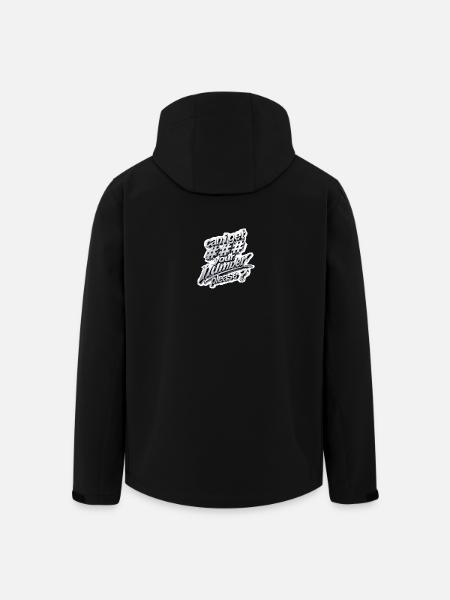 Caniget Nummernbitte 3D Metall - Recycelte Männer Softshell-Jacke von Stanley/Stella - Schwarz