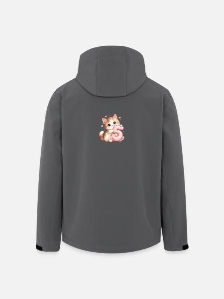 5 ans du chaton - Veste softshell homme en polyester recyclé Stanley/Stella - noir