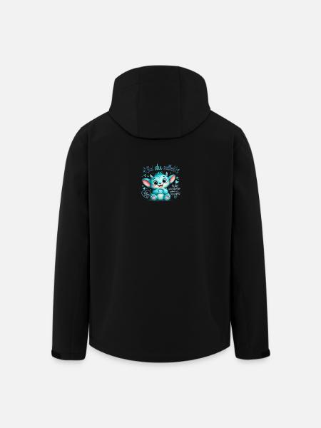 Sei du selbst Lumi Mutmachmonster - Recycelte Männer Softshell-Jacke von Stanley/Stella - Schwarz