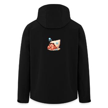 Cancer - Men’s Recycled Softshell Jacket by Stanley/Stella - black - Back - AI Model Male 185 light (185cm)