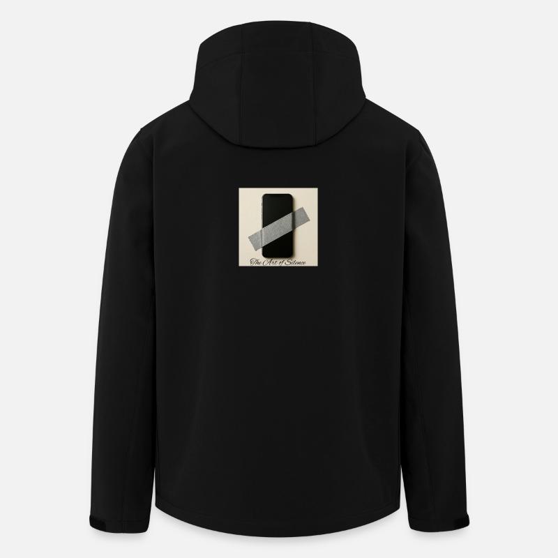 Silent Mobile Art Print - Men’s Recycled Softshell Jacket by Stanley/Stella - black