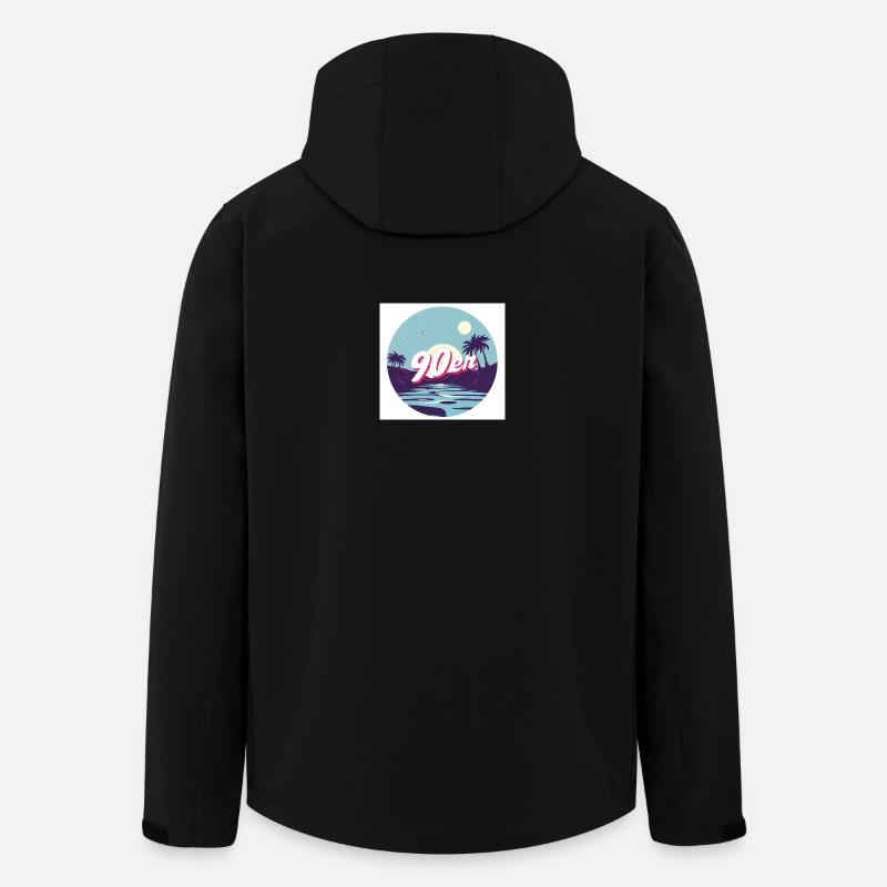 90's Summer - Men’s Recycled Softshell Jacket by Stanley/Stella - black