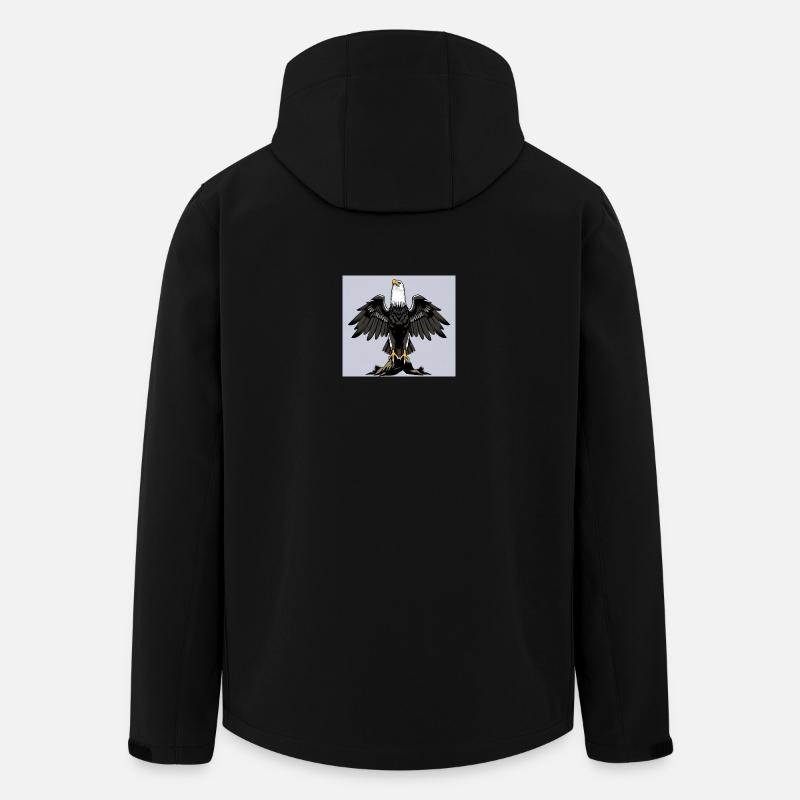 Adler - Recycelte Männer Softshell-Jacke von Stanley/Stella - Schwarz