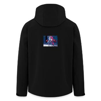 Powerful unicorn training - Men’s Recycled Softshell Jacket by Stanley/Stella - black - Back - AI Model Male 185 light (185cm)