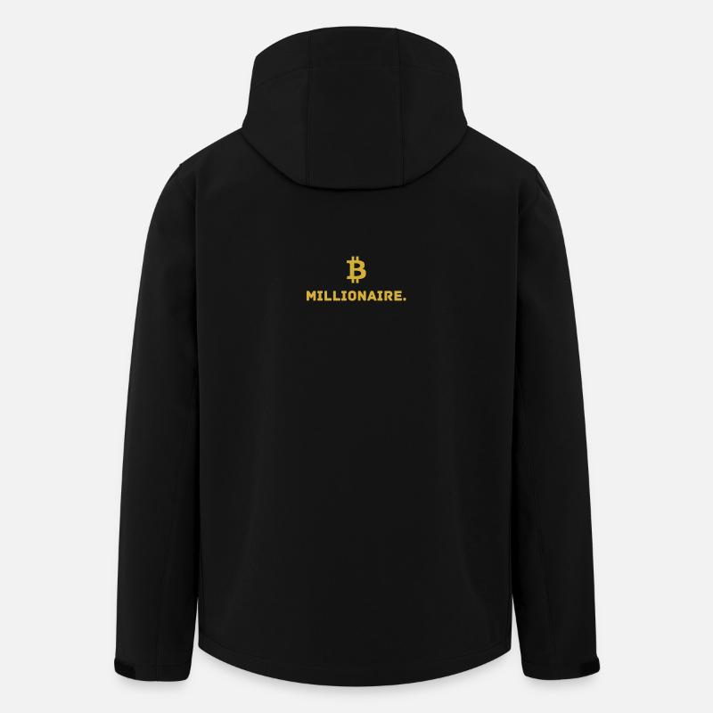 Millionaire. X Bitcoin Millionaire. - Veste softshell homme en polyester recyclé Stanley/Stella - noir