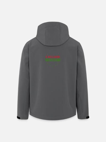 Cagliari Italy Emblem Graphics - Men’s Recycled Softshell Jacket by Stanley/Stella - black