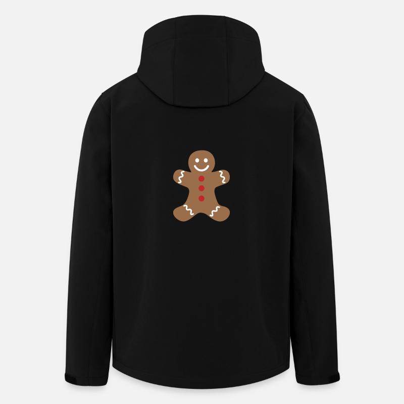 Gingerbread Man - Veste softshell homme en polyester recyclé Stanley/Stella - noir
