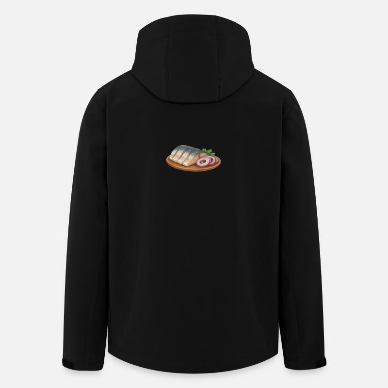 Geschenke des Weiten Nordens - Heringfilet - Recycelte Männer Softshell-Jacke von Stanley/Stella - Schwarz
