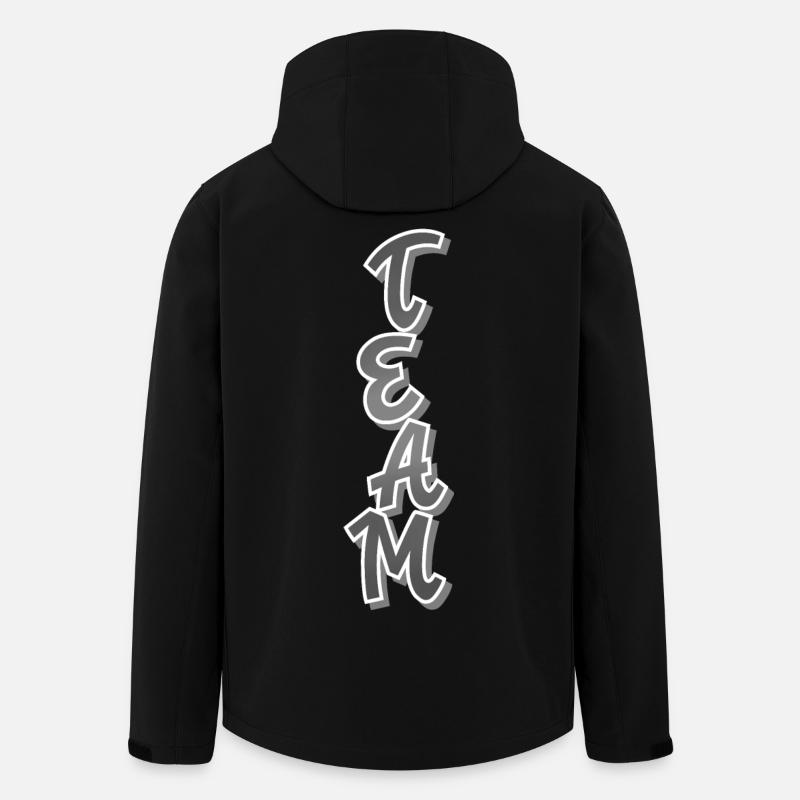 Team - Recycelte Männer Softshell-Jacke von Stanley/Stella - Schwarz