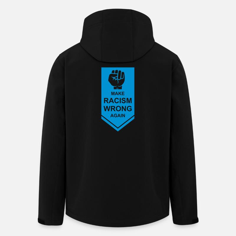 make racism wrong again - Recycelte Männer Softshell-Jacke von Stanley/Stella - Schwarz