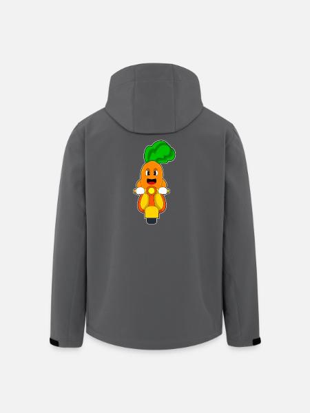 Carrot Scooter - Men’s Recycled Softshell Jacket by Stanley/Stella - black