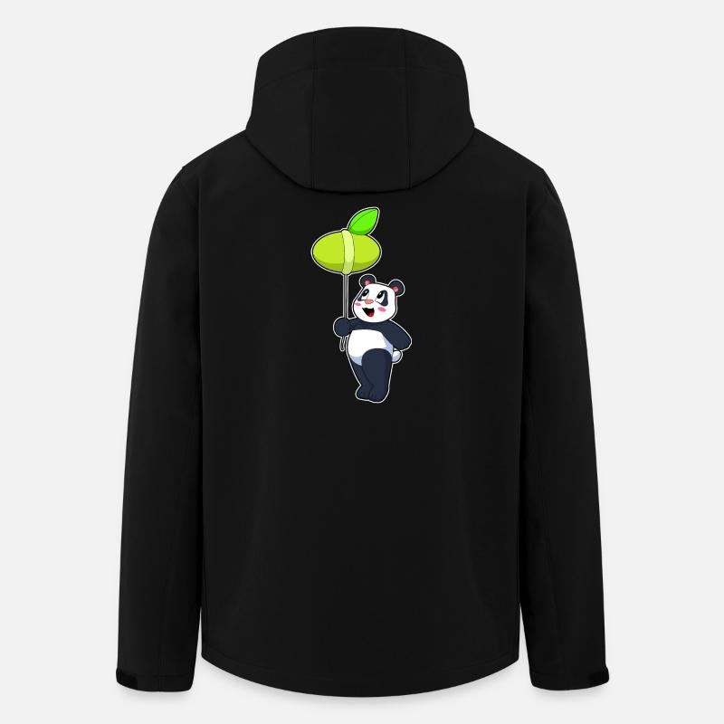 Ballon Panda - Veste softshell homme en polyester recyclé Stanley/Stella - noir