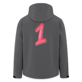 1 - Recycelte Männer Softshell-Jacke von Stanley/Stella - Schwarz - Hinten - AI Model Male 185 light (185cm)
