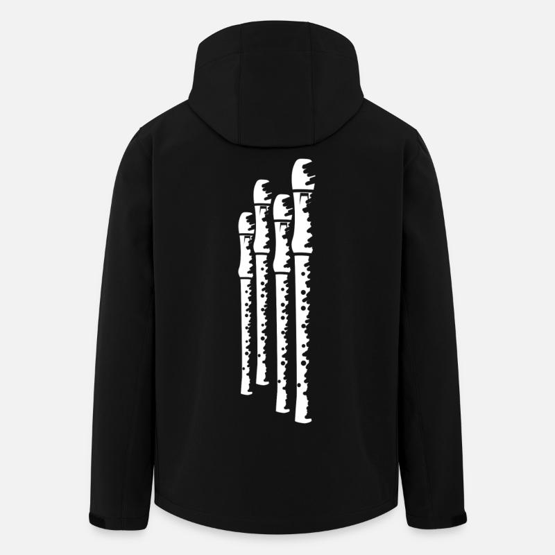 Flöten - Recycelte Männer Softshell-Jacke von Stanley/Stella - Schwarz