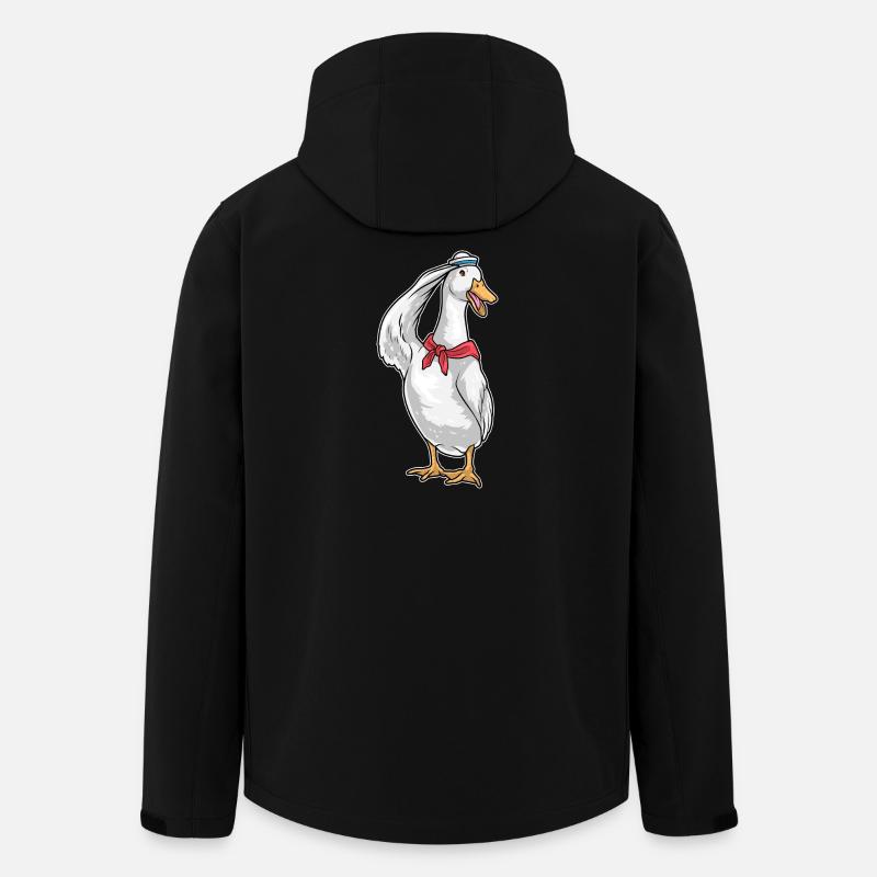 Chapeau marin canard - Veste softshell homme en polyester recyclé Stanley/Stella - noir