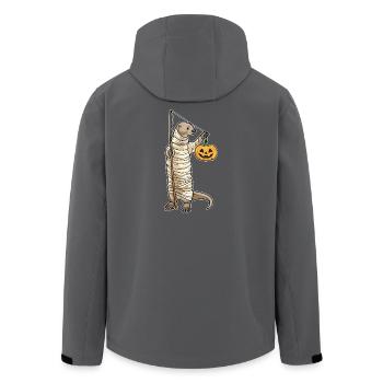 Otter Halloween Fishing - Men’s Recycled Softshell Jacket by Stanley/Stella - anthracite - Back - AI Model Male 185 light (185cm)