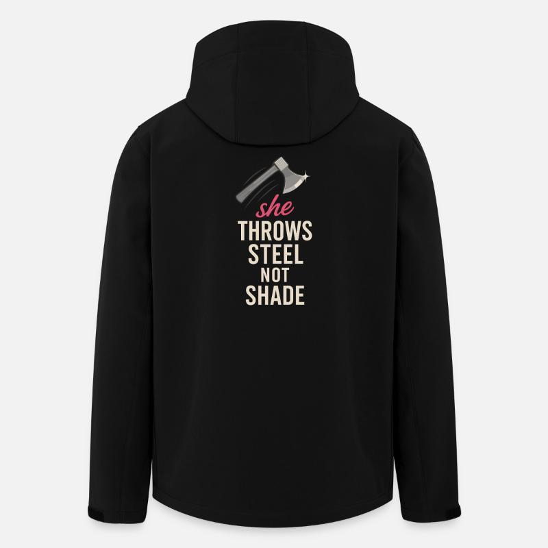 Frauen Axtwerfen Geschenk I Steckäxte - Recycelte Männer Softshell-Jacke von Stanley/Stella - Schwarz
