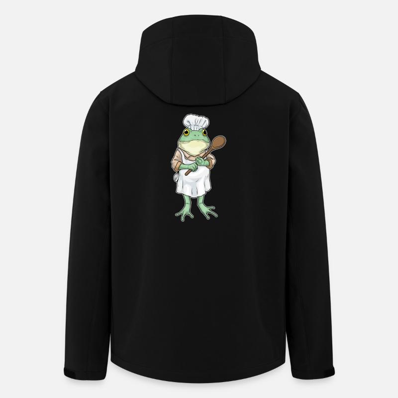 Frog Cooking Cooking Spoon Cooking - Men’s Recycled Softshell Jacket by Stanley/Stella - black