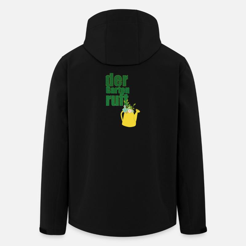 der garten ruft - Recycelte Männer Softshell-Jacke von Stanley/Stella - Schwarz