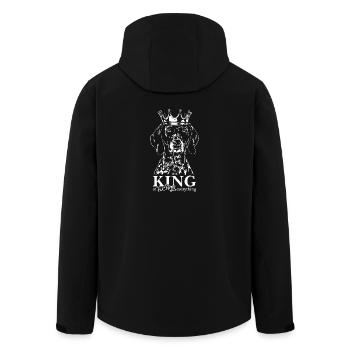 DEUTSCH KURZHAAR King of everything Hund Wilsigns - Recycelte Männer Softshell-Jacke von Stanley/Stella - Schwarz - Hinten - AI Model Male 185 light (185cm)
