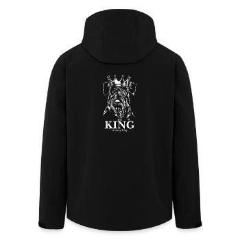 SCHNAUZER King of everything Hunde Hund Wilsigns - Recycelte Männer Softshell-Jacke von Stanley/Stella - Schwarz - Hinten - AI Model Male 185 light (185cm)