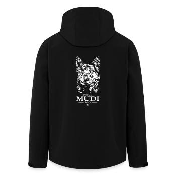 Hongrois Mudi Papa Chien Chien Wilsigns - Veste softshell homme en polyester recyclé Stanley/Stella - noir - Dos - AI Model Male 185 light (185cm)