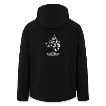 X Herder Mom Hunde Hund Wilsigns - Recycelte Männer Softshell-Jacke von Stanley/Stella - Schwarz - Hinten - AI Model Male 185 light (185cm)