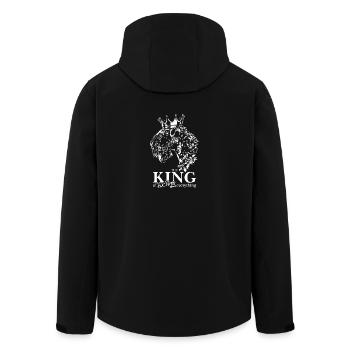 Kerry Blue Terrier King of everything Hunde - Recycelte Männer Softshell-Jacke von Stanley/Stella - Schwarz - Hinten - AI Model Male 185 light (185cm)